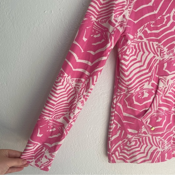 Lilly Pulitzer Pink and White popover‎ size small - Picture 4 of 5